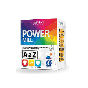 Power Mill A-Z 60Cáps Multivitaminico - Prevent Pharma