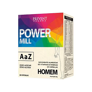 Power Mill Homem AZ 60 Cápsulas- Prevent Pharma