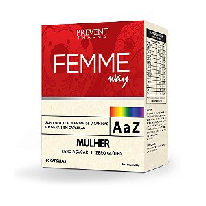 Femme Way Mulher Multivitamínico A/Z 60Cáp Prevent Pharma