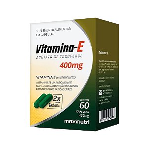 Vitamina E 400Mg 60 Cápsulas - Maxinutri