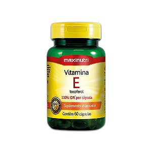 Vitamina E 100% Idr 60 Cápsulas - Maxinutri
