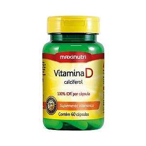 Vitamina D 100% Idr 60 Cápsulas - Maxinutri