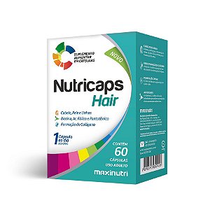 Nutricaps Hair Polivitamínico 60 Cápsulas - Maxinutri