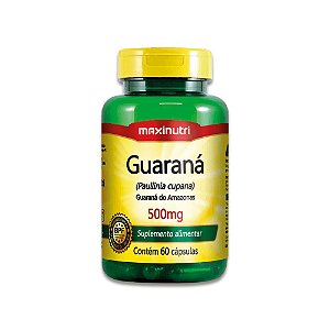 Guaraná 500Mg 60 Cápsulas Maxinutri