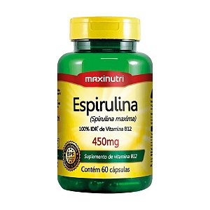 Espirulina 450Mg 60 Cápsulas - Maxinutri