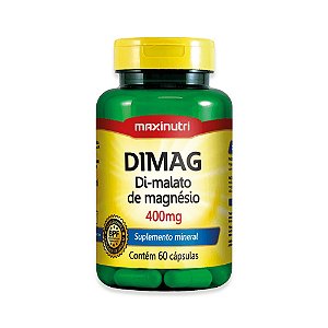Dimag Di-Malato De Magnésio 60 Cápsulas - Maxinutri