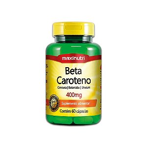 Beta Caroteno 400 Mg 60 Cápsulas - Maxinutri