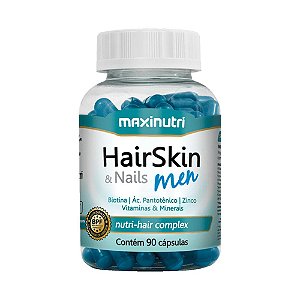 Hair Skin Men - 90 cápsulas - Maxinutri