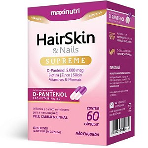 Hairskin & Nails Supreme D-pantenol 60 Cáps. - Maxinutri