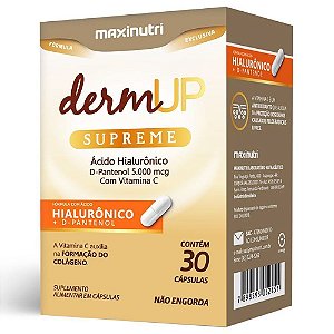 DermUP Supreme D-Pantenol e Ácido Hialurônico C/ 30 Cáps - Maxinutri