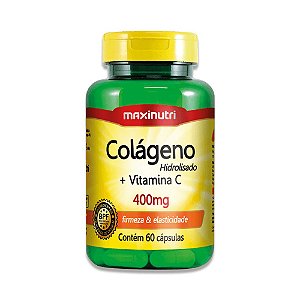 Colágeno Hidrolisado + Vitamina C 400mg 60 Cáps - Maxinutri