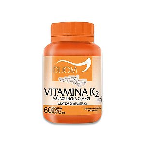 Vitamina K2 Menaquinona 7 Mk-7 60 Cáps Duom