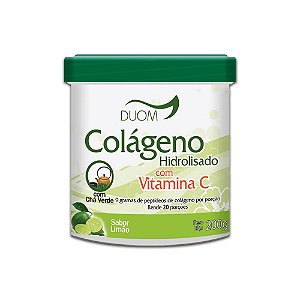 Colágeno Hidrolisado C/ Vitamina C & Chá Verde 200G Duom