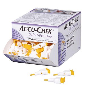 Lancetas Accu-Chek Safe T Pro Uno C/ 200 Unidades Roche