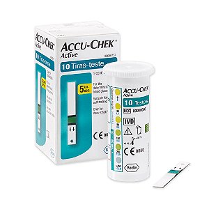 Teste De Glicose Accu-Chek Active Com 10 Unidades - Roche