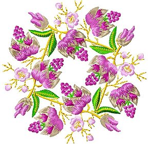 Matriz Bordado Floral 9