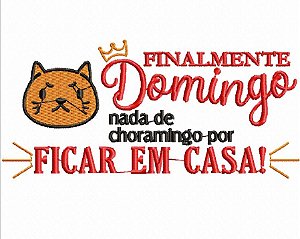 Matriz Bordado Semaninha Gatinho Fique Em Casa