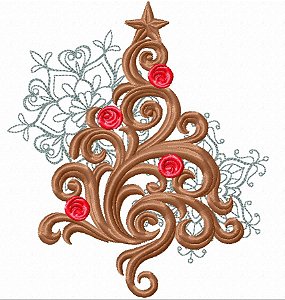Matriz Bordado Natal Arabesco Lindo