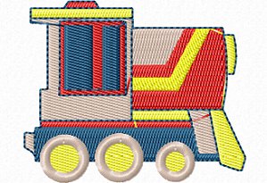 Matriz Bordado Trenzinho E Seus Vagões