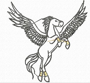 Matriz Bordado Cavalo Alado - Pegasus