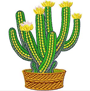 Matriz Bordado Conjunto Lindos Cactus