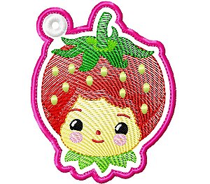 Matriz Bordado Chaveiro Menina Fruta Baby E Carinhas