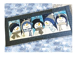 Matriz Bordado Natal Toalha De Mesa Boneco De Neve