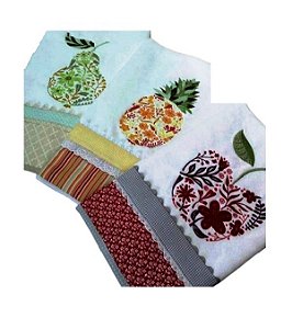 Matriz Bordado Pano De Prato Lindas Frutas