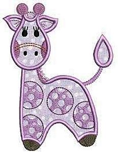 Matriz Bordado Aplique Lindas Girafinhas Baby