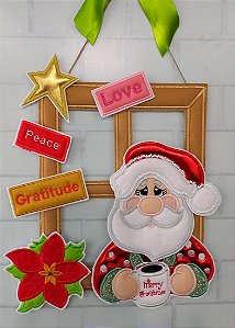 Matriz Bordado Natal Enfeite Papai Noel Na Janela