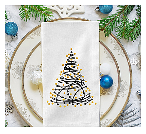 Matriz Bordado Natal Guardanapos E Toalhas
