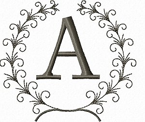 Matriz Bordado Alfabeto Com Moldura Leve