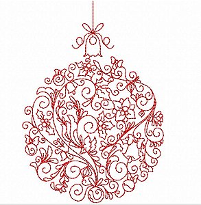 Matriz Bordado Natal Redwork Lindo
