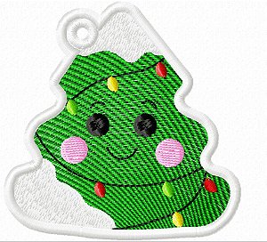 Matriz Bordado Natal Chaveiro Divertido