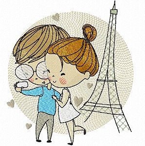 Matriz Bordado Lua De Mel Em Paris