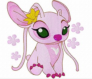 Matriz Bordado Volta Ás Aulas Angel E Lilo Stitch