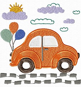 Matriz Bordado Infantil Meio De Transporte Para Fralda