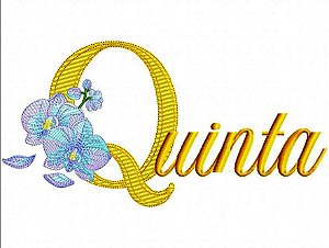 Matriz Bordado Semaninha Orquídea