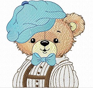 Matriz Bordado Ursinho Vintage Para Fralda