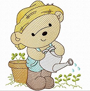 Matriz Bordado Ursinhos Na Fazenda Para Fralda