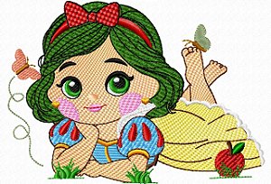 Matriz Bordado Coleção Princesas Para Fralda