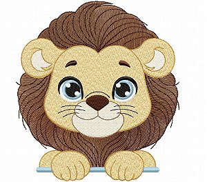 Matriz Bordado Safári No Muro Para Fraldas