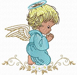 Matriz Bordado Anjinho Orando