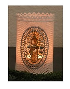 Matriz Bordado 3d Porta Vela Richelieu