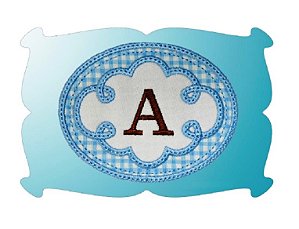 Matriz Bordado Alfabeto Aplique Moldura Linda