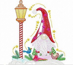 Matriz Bordado Natal Papai Noel Com Estilo