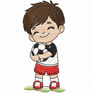 Matriz Bordado Menino Ama Futebol