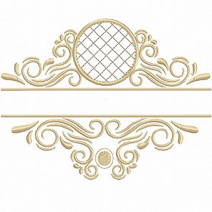 Matriz Bordado Molduras Clássica Para Toalha E Lavabo