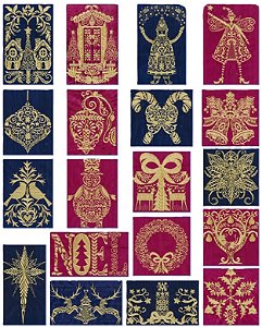 Matriz Bordado Natal Coleção Dourada