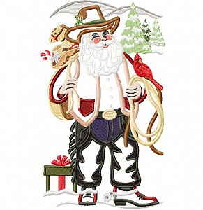 Matriz Bordado Natal Sertanejo Aplique